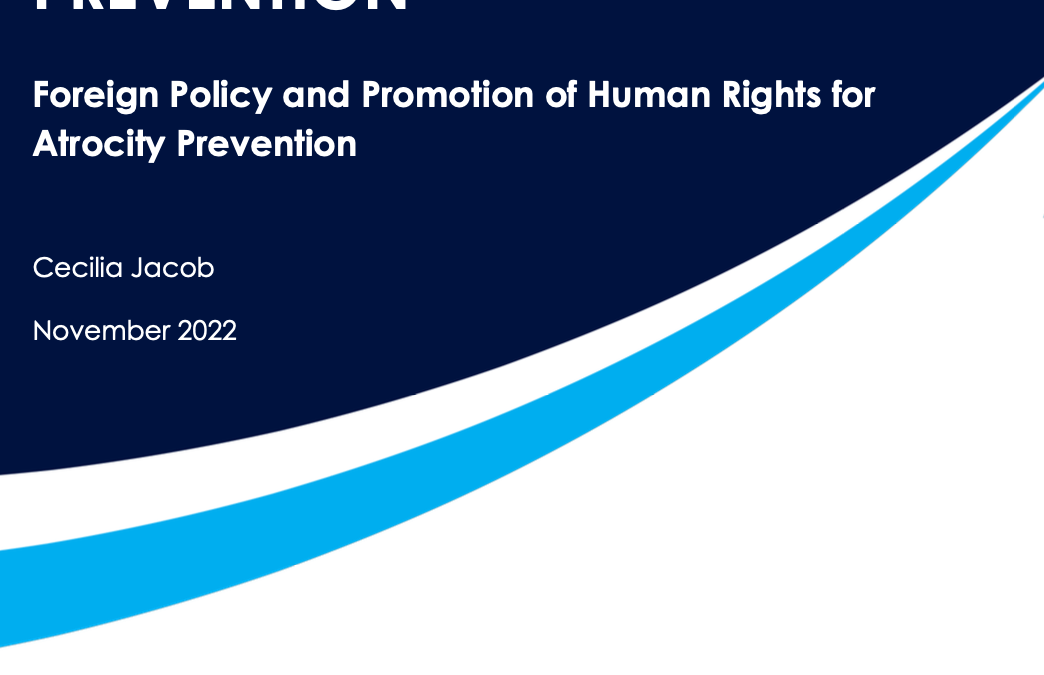 New IPS Policy Brief: Mainstreaming Atrocity Prevention in Foreign Policy