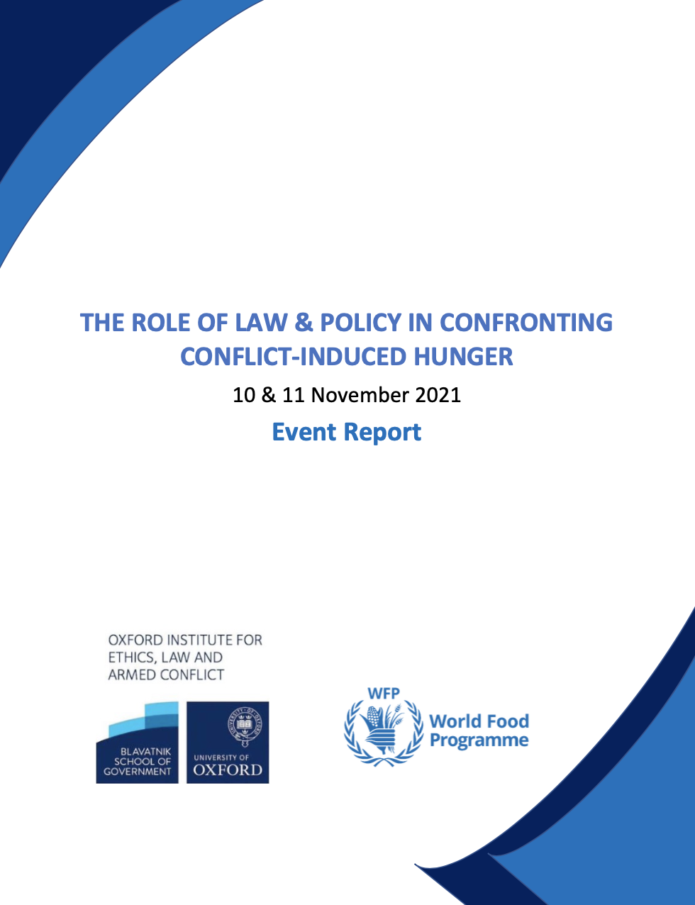 The Role of Law and Policy in Confronting Conflict-Induced Hunger
