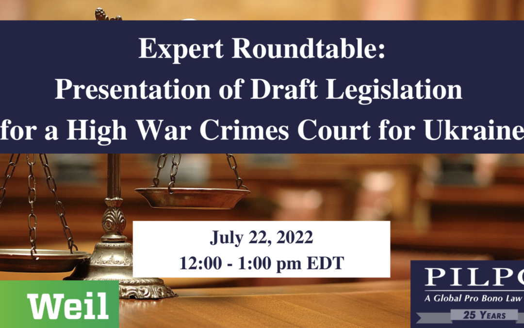 Stephen Rapp Speaks on Creating High War Crimes Court for Ukraine