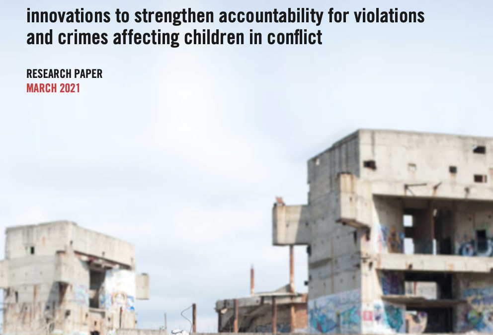 IPS Launches Report on Advancing Justice for Children in Conflict