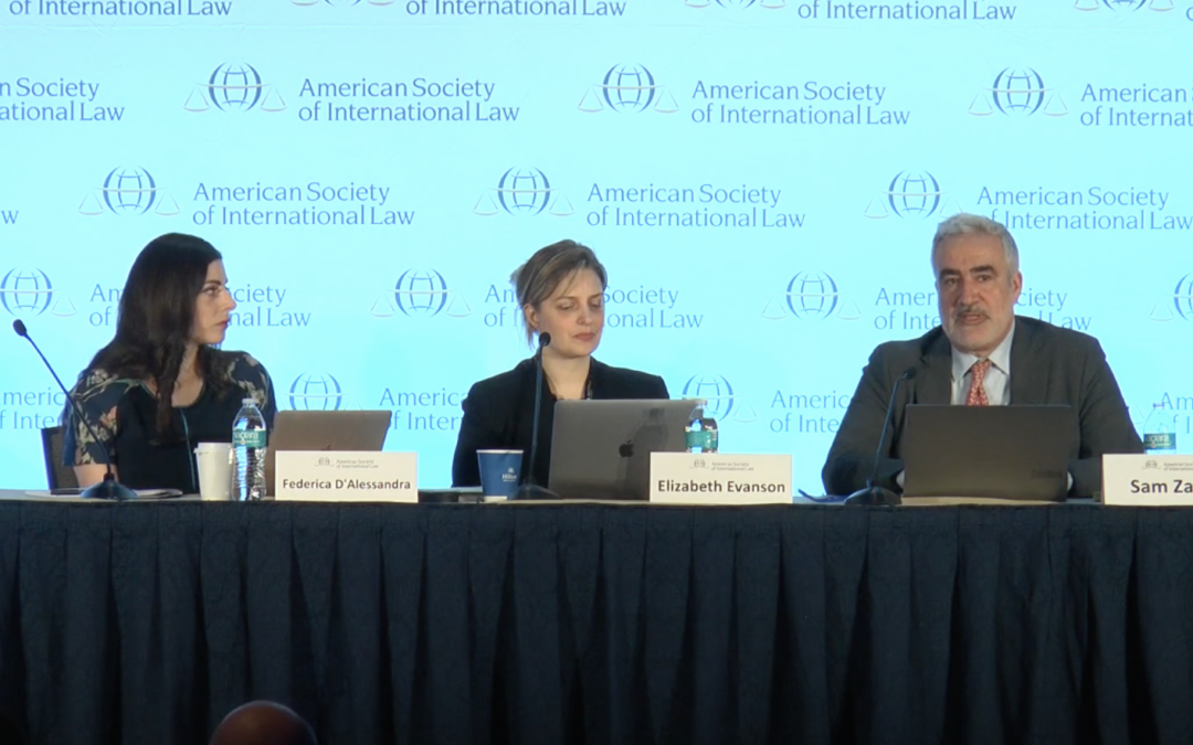 Federica D’Alessandra Moderates ASIL Panel
