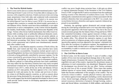 Lessons from Sierra Leone for Transitional Justice in Muslim-Majority Countries