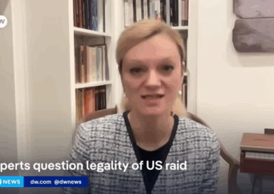 Janina Dill gives expert comment on the US invasion of Venezuela