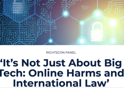 ELAC and IPS Host Panel at RightsCon on Online Harm and International Law