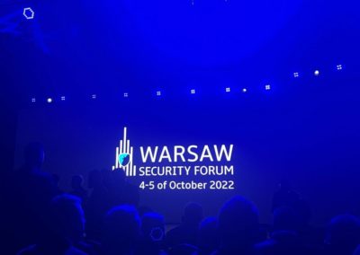 Federica D’Alessandra Master of Ceremony at Warsaw Security Forum 2022