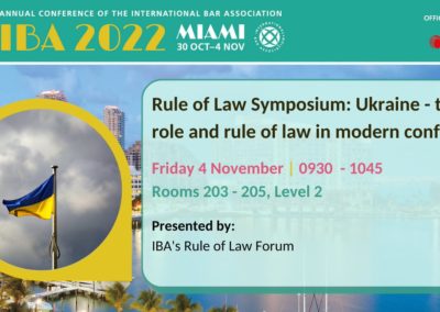 Federica D’Alessandra Chairs Panel on Ukraine at 2022 IBA Annual Conference