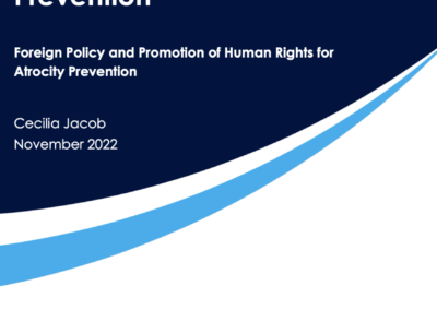 New Policy Brief: Mainstreaming Atrocity Prevention in Foreign Policy