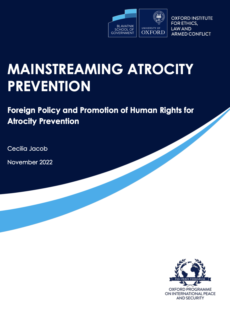 Mainstreaming Atrocity Prevention