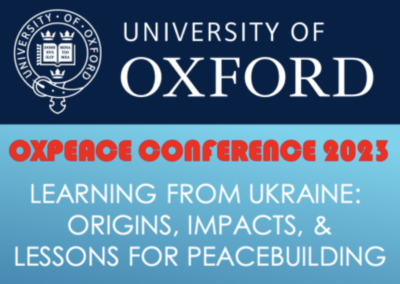 Federica D’Alessandra Speaks at 2023 OxPeace Conference